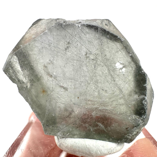 Fluorapatite with Actinolite Inclusions (Pakistan) | terminated apatite crystal, mineral specimen, rare crystals