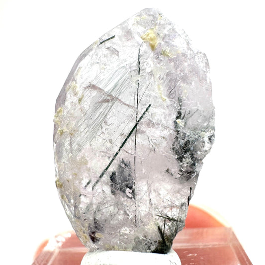 Fluorapatite with Actinolite Inclusions (Pakistan) | terminated apatite crystal, mineral specimen, rare crystals