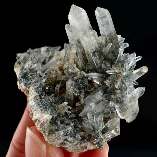 Lattice Quartz with Feldspar (Namibia) | gitter quartz, smoky quartz crystal