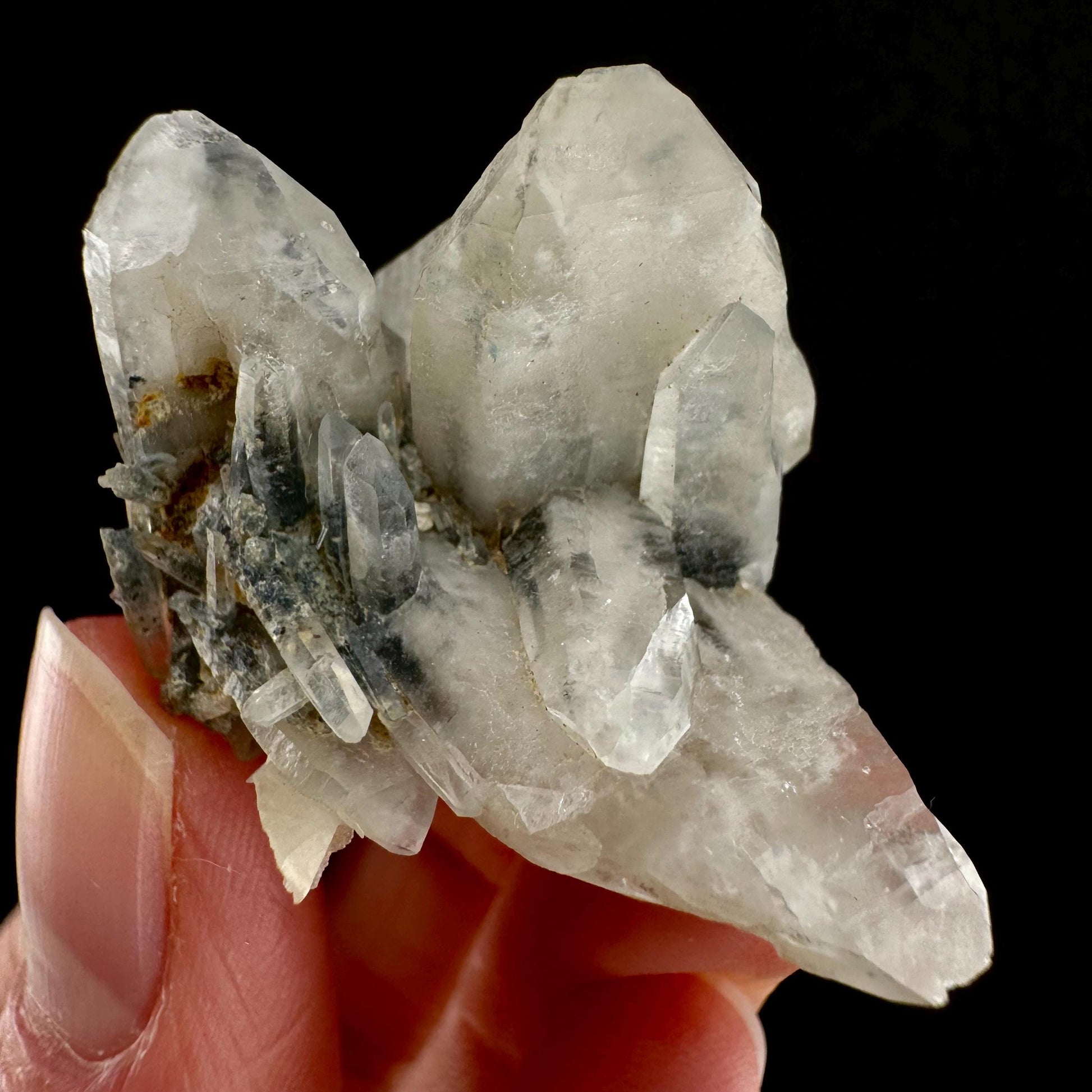 Lattice Quartz with Feldspar (Namibia) | gitter quartz, smoky quartz crystal