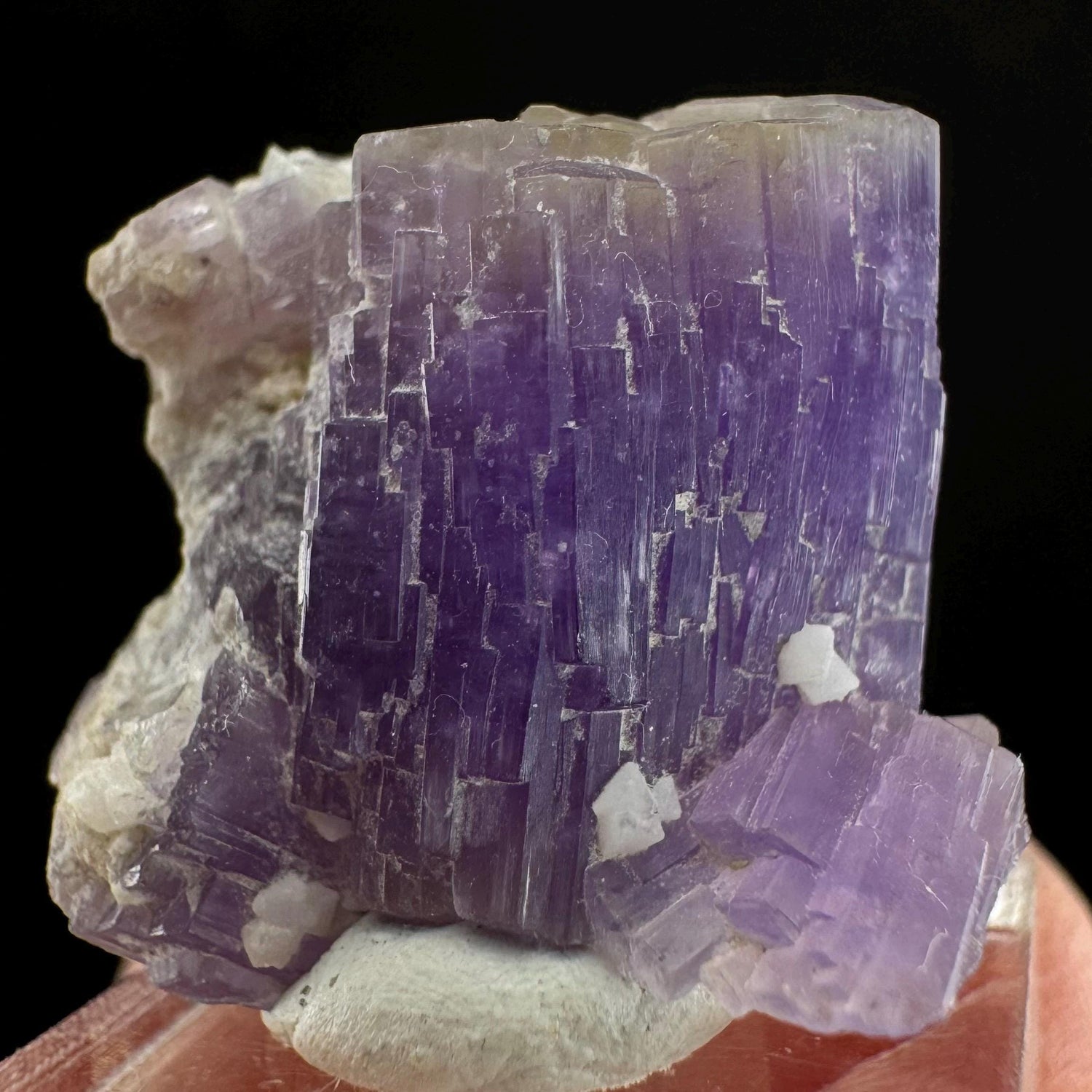 Purple Fluorapatite (Afghanistan) | fluorapatite crystal, natural purple apatite, mineral specimen