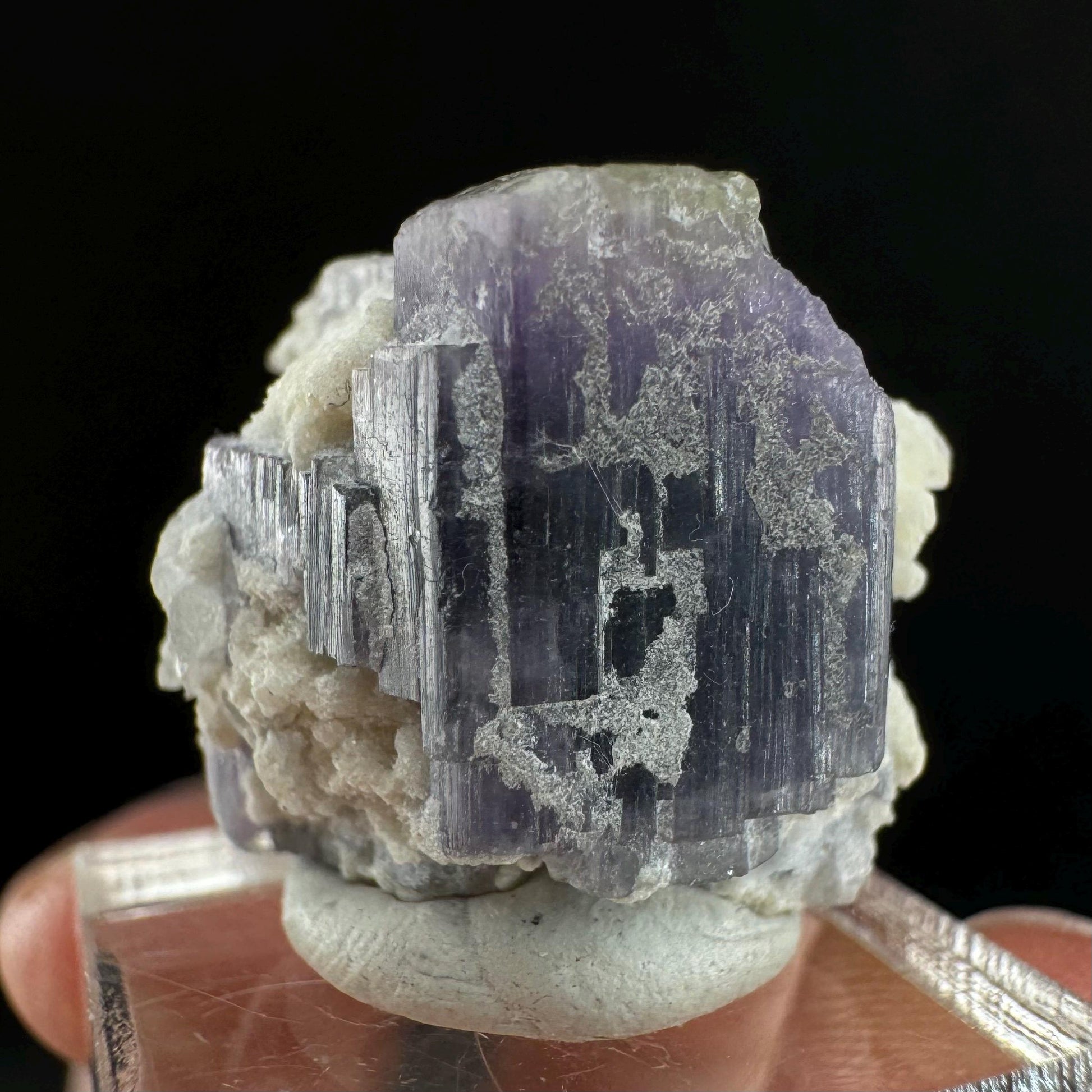 Purple Fluorapatite (Afghanistan) | fluorapatite crystal, natural purple apatite, mineral specimen