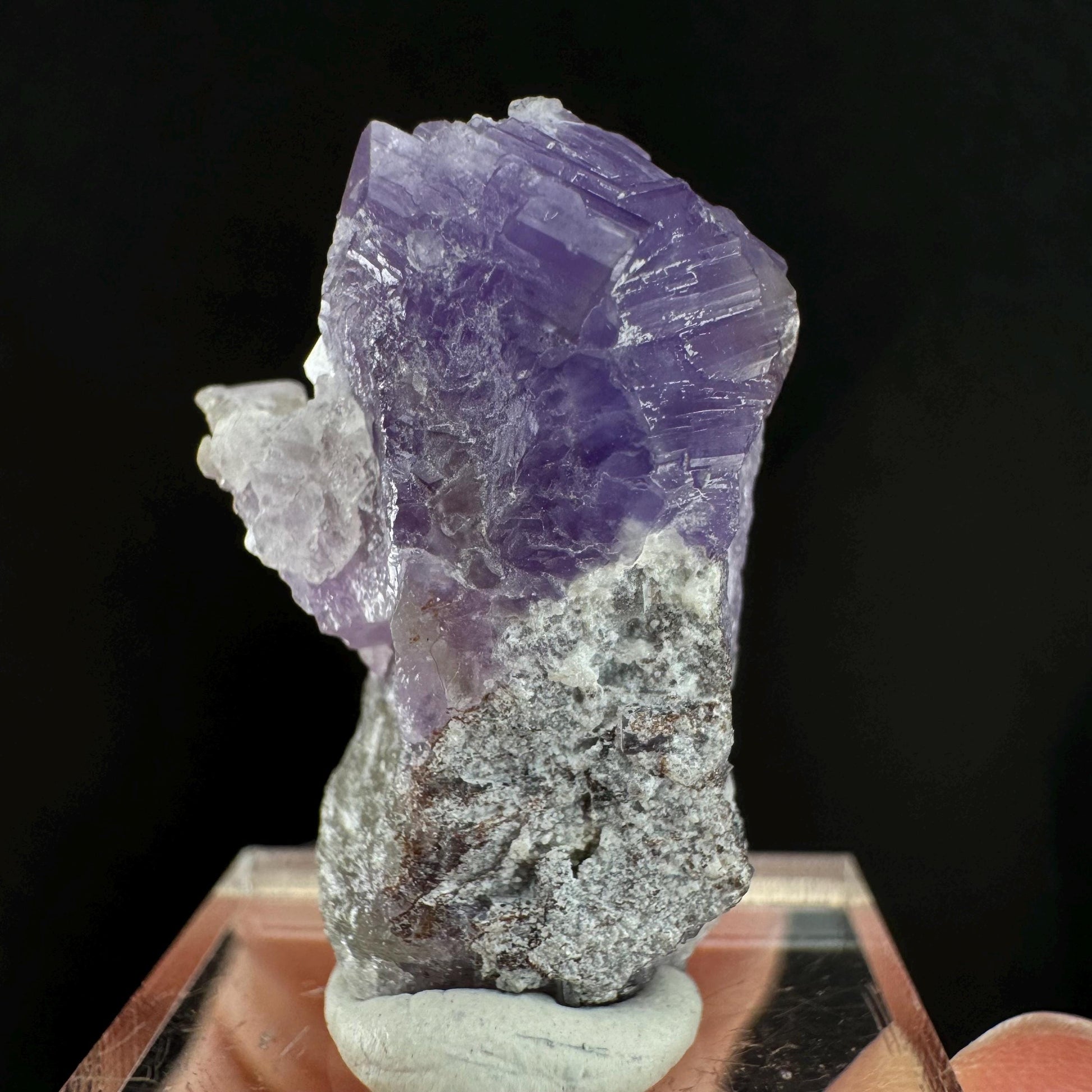 Purple Fluorapatite (Afghanistan) | fluorapatite crystal, natural purple apatite, mineral specimen