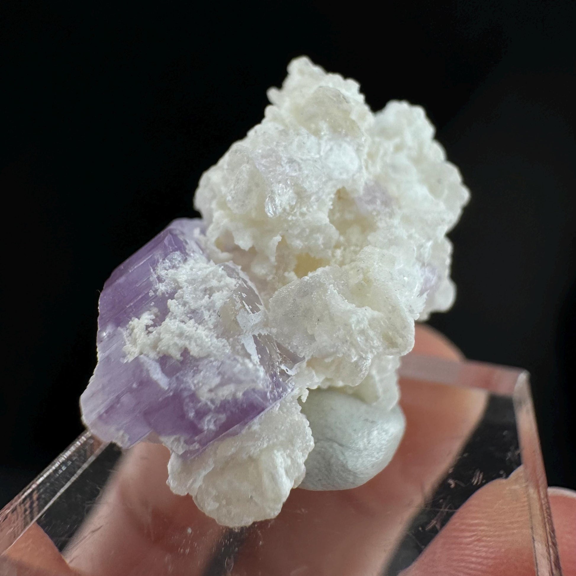 Purple Fluorapatite w/ Albite (Afghanistan) | fluorapatite crystal, natural purple apatite, mineral specimen