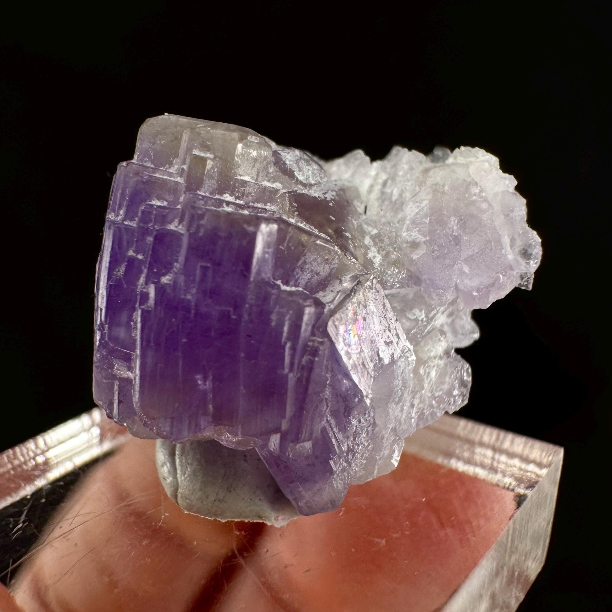 Purple Fluorapatite (Afghanistan) | fluorapatite crystal, natural purple apatite, mineral specimen