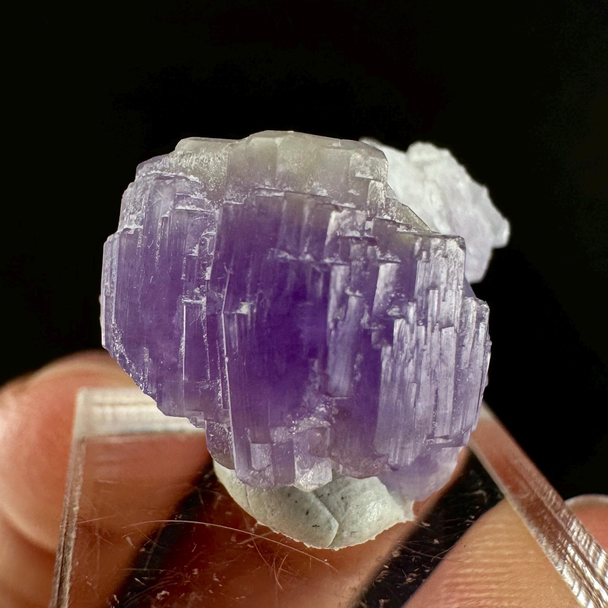 Purple Fluorapatite (Afghanistan) | fluorapatite crystal, natural purple apatite, mineral specimen