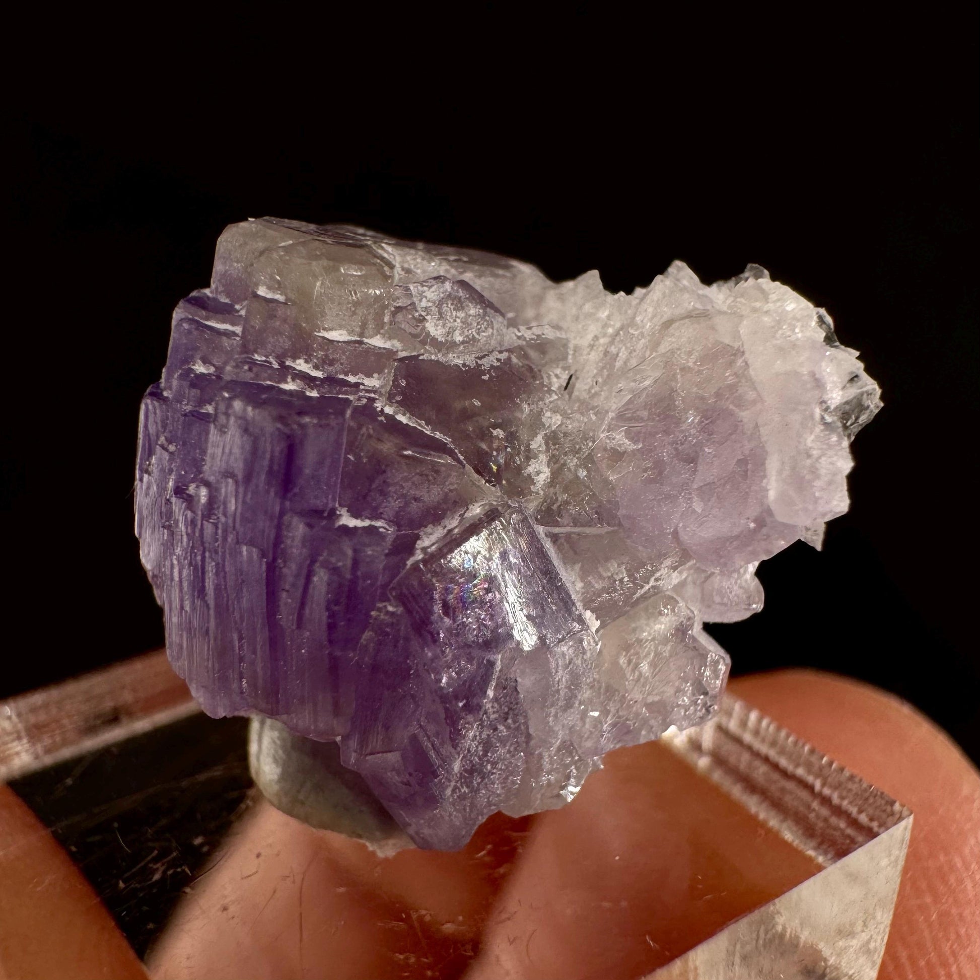 Purple Fluorapatite (Afghanistan) | fluorapatite crystal, natural purple apatite, mineral specimen