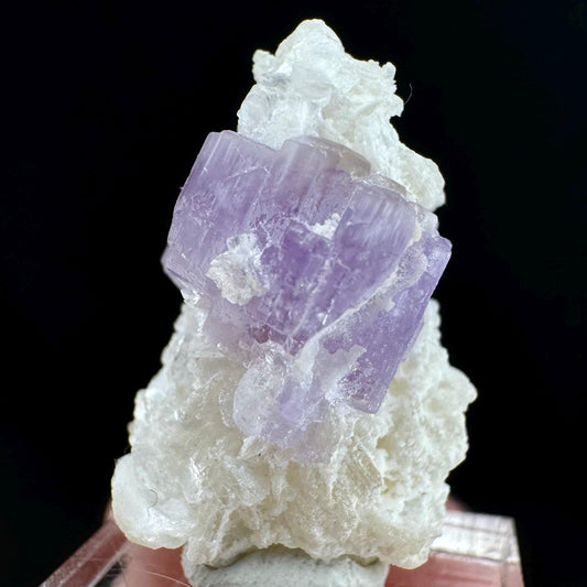 Purple Fluorapatite w/ Albite (Afghanistan) | fluorapatite crystal, natural purple apatite, mineral specimen