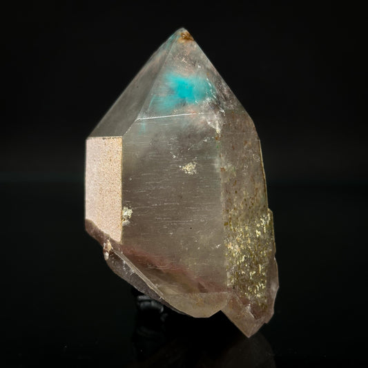 Ajoite & Copper Included Quartz (South Africa) | ajoite quartz crystal, rare minerals