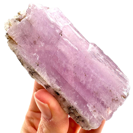 Lavender Kunzite (Pakistan), pink kunzite, spodumene, kunzite crystal, raw kunzite, mineral specimen