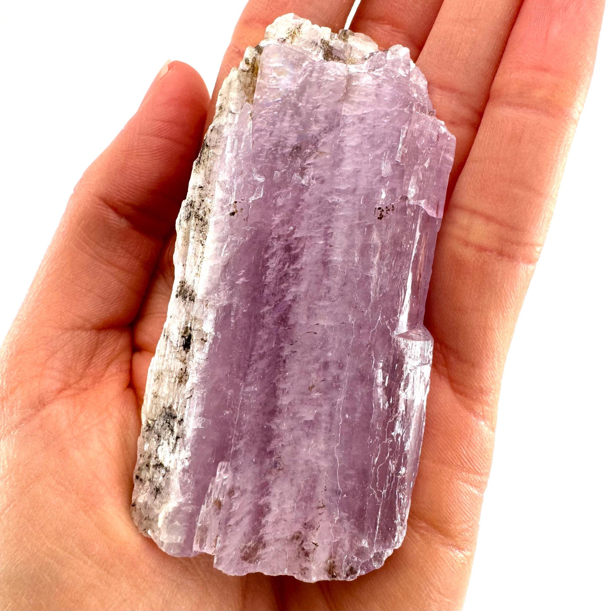 Lavender Kunzite (Pakistan), pink kunzite, spodumene, kunzite crystal, raw kunzite, mineral specimen