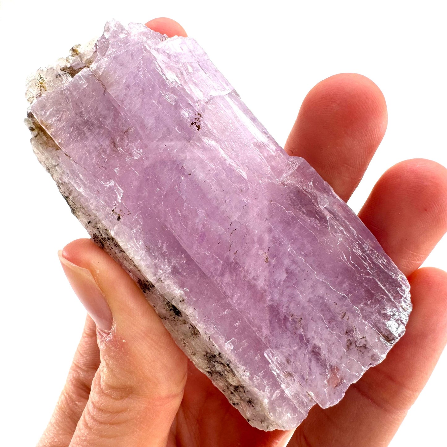 Lavender Kunzite (Pakistan), pink kunzite, spodumene, kunzite crystal, raw kunzite, mineral specimen