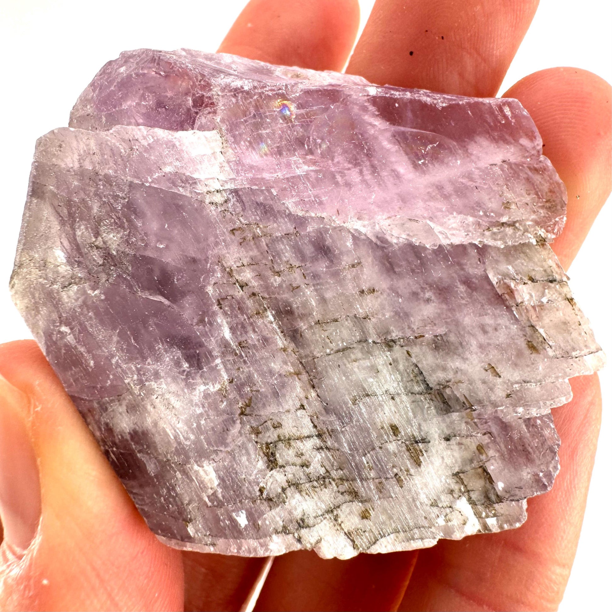 Lavender Kunzite (Pakistan), pink kunzite, spodumene, kunzite crystal, raw kunzite, mineral specimen
