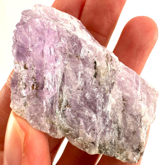 Lavender Kunzite (Pakistan), pink kunzite, spodumene, kunzite crystal, raw kunzite, mineral specimen