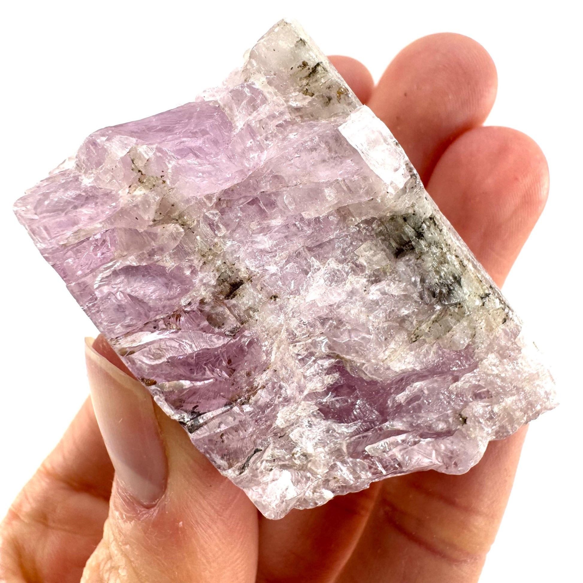 Lavender Kunzite (Pakistan), pink kunzite, spodumene, kunzite crystal, raw kunzite, mineral specimen