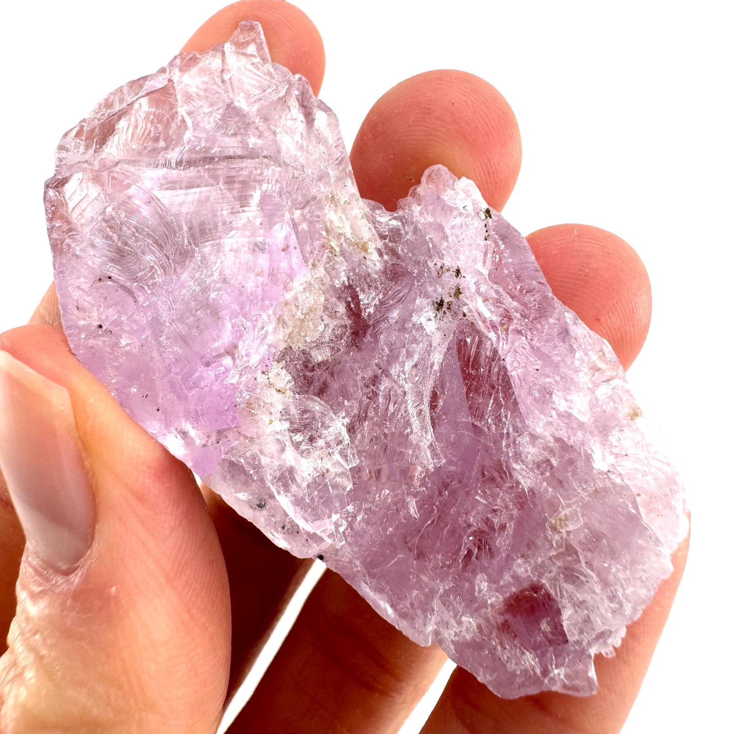 Lavender Kunzite (Pakistan) | pink kunzite, spodumene, kunzite crystal, raw kunzite, mineral specimen