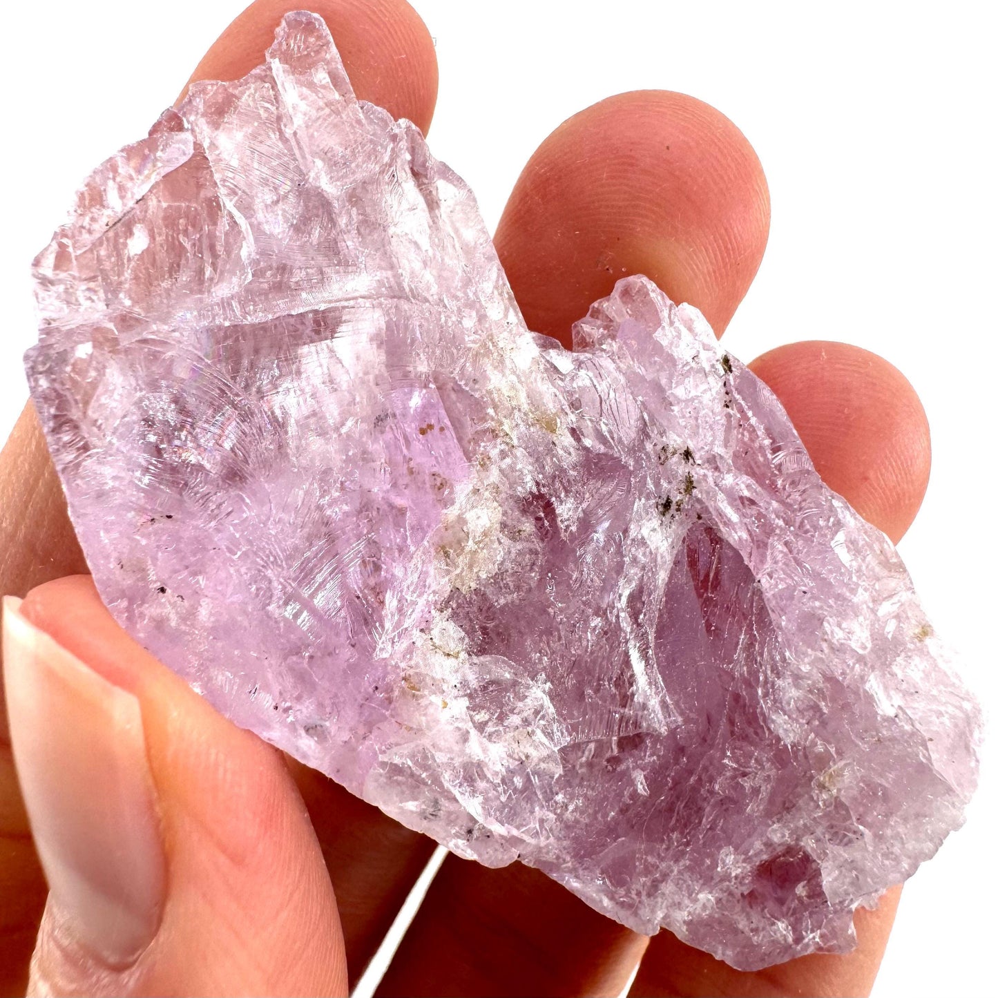 Lavender Kunzite (Pakistan) | pink kunzite, spodumene, kunzite crystal, raw kunzite, mineral specimen