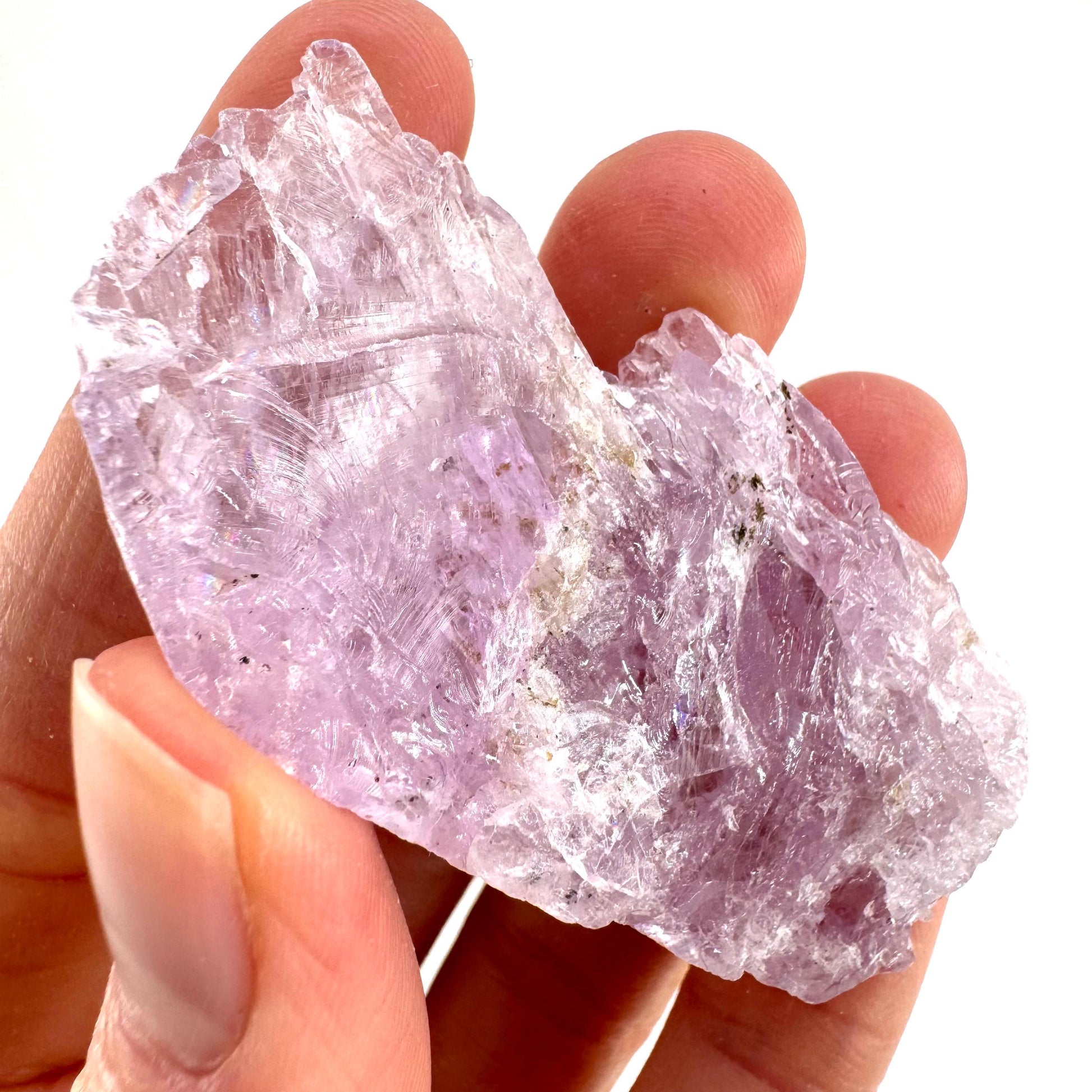 Lavender Kunzite (Pakistan) | pink kunzite, spodumene, kunzite crystal, raw kunzite, mineral specimen