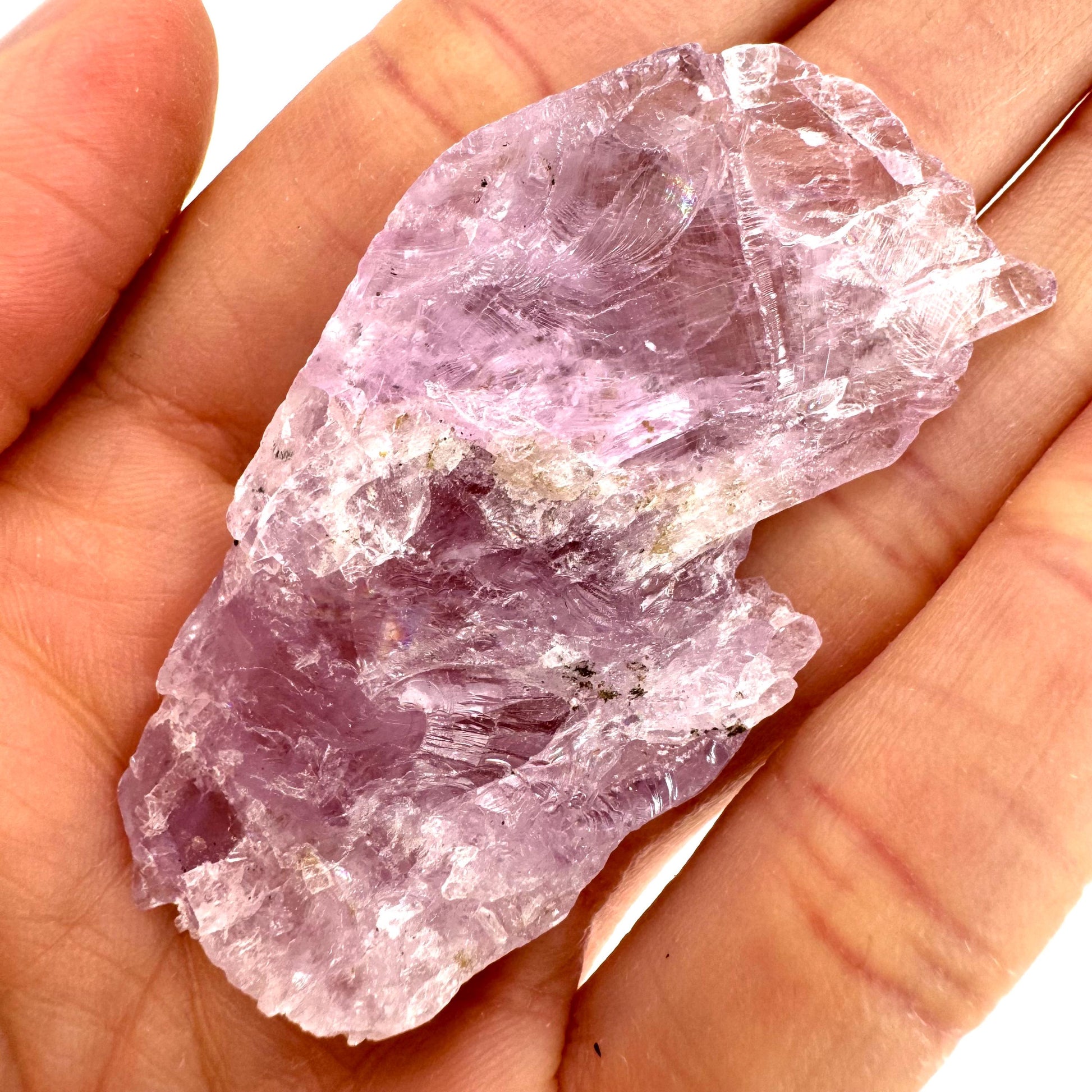 Lavender Kunzite (Pakistan) | pink kunzite, spodumene, kunzite crystal, raw kunzite, mineral specimen