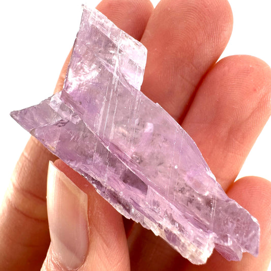 Lavender Kunzite (Pakistan) | pink kunzite, spodumene, kunzite crystal, raw kunzite, mineral specimen