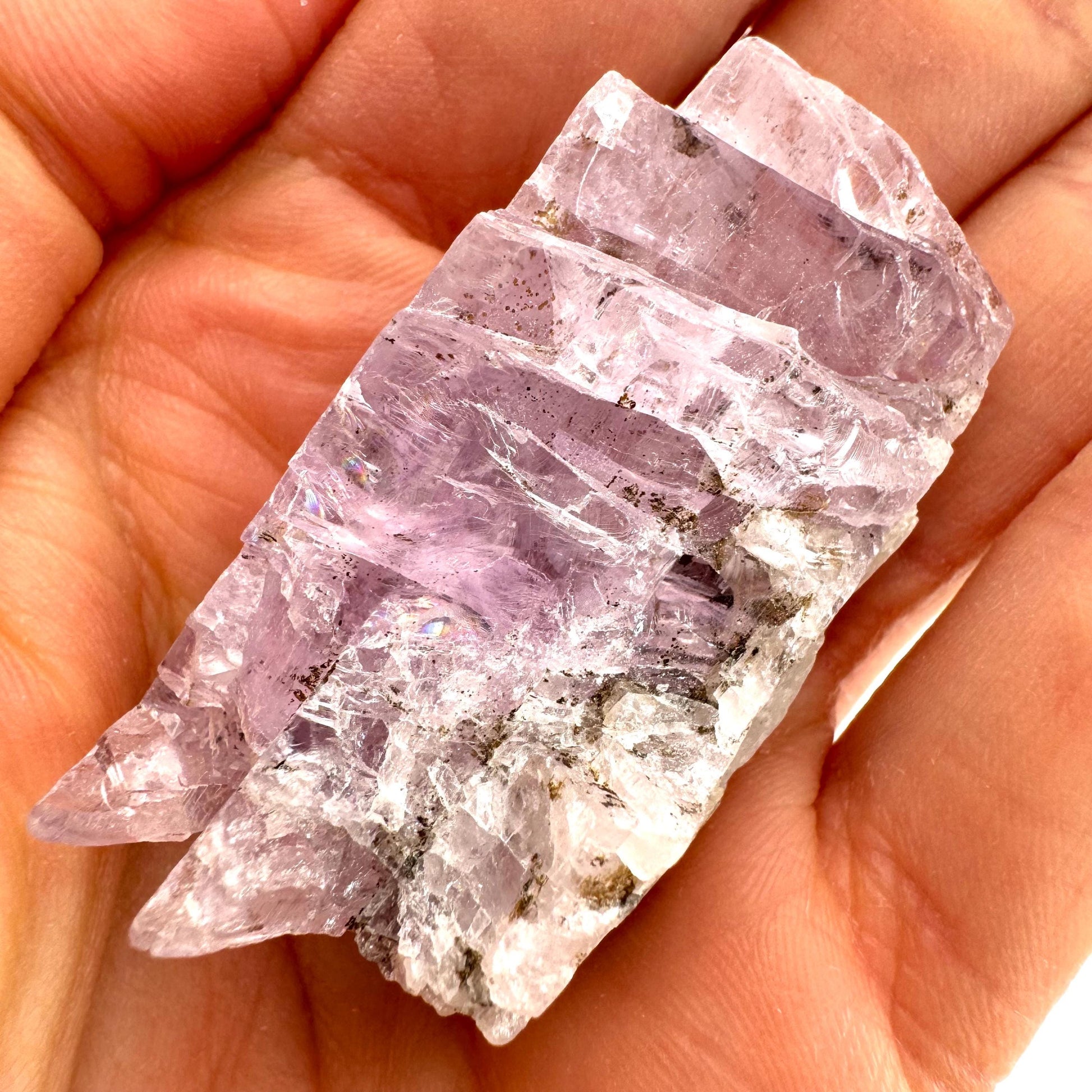Lavender Kunzite (Pakistan) | pink kunzite, spodumene, kunzite crystal, raw kunzite, mineral specimen