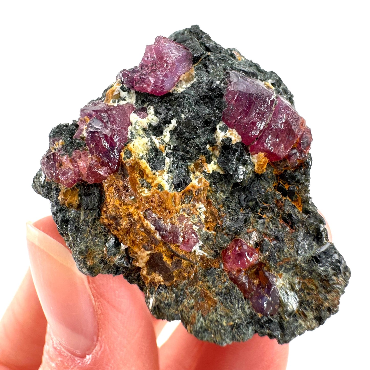 Natural Ruby on Matrix (Tanzania) | red ruby, authentic ruby, corundum var. ruby, mineral specimen