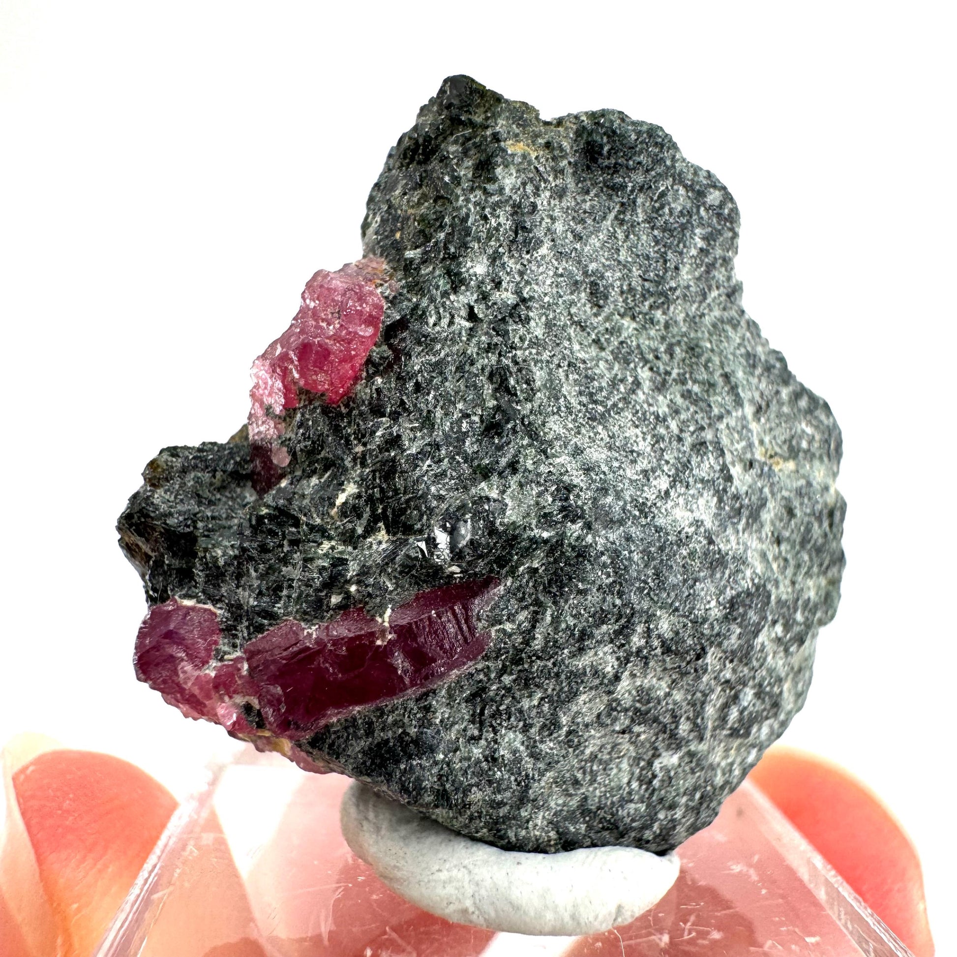Natural Ruby on Matrix (Tanzania) | red ruby, authentic ruby, corundum var. ruby, mineral specimen