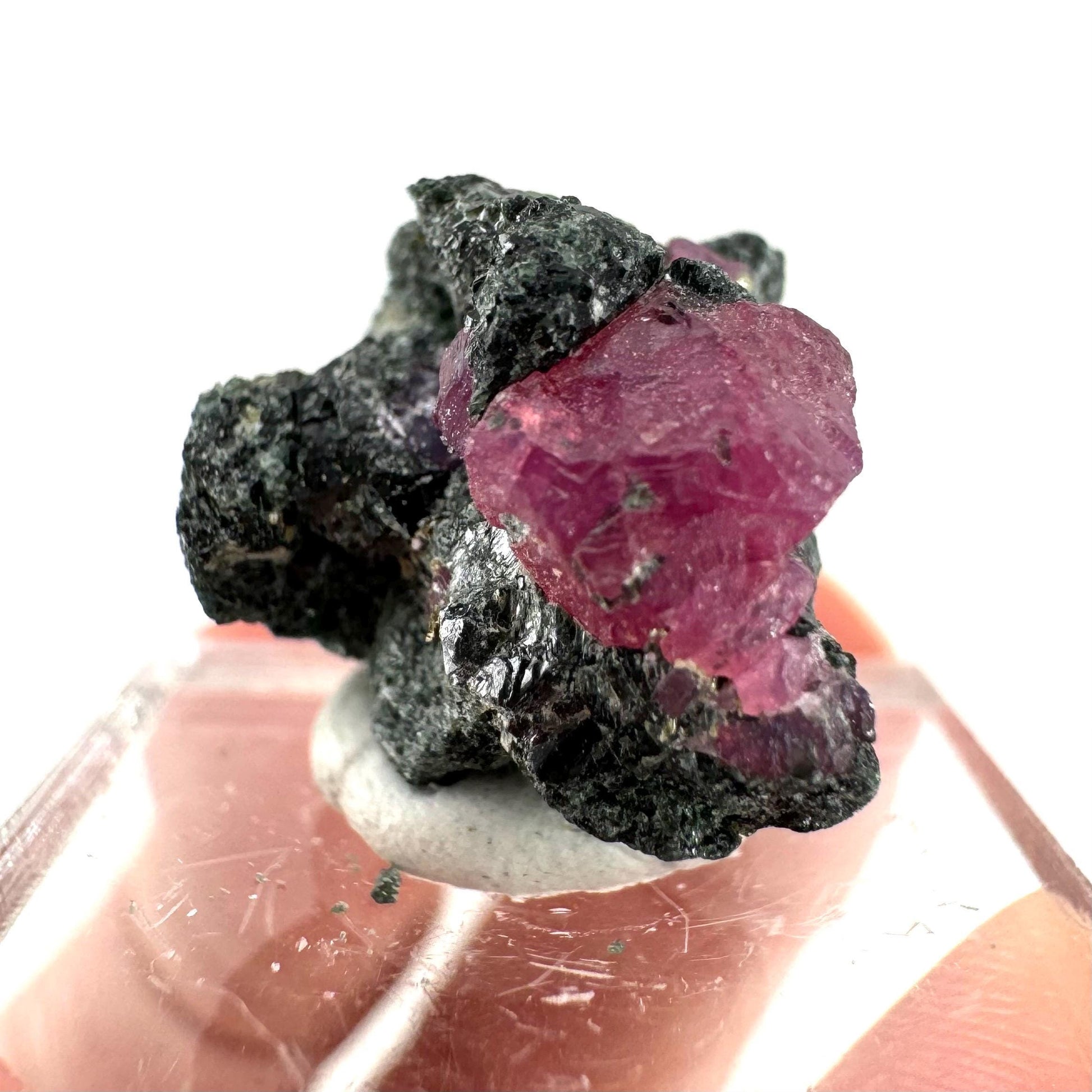 Natural Ruby on Matrix (Tanzania) | red ruby, authentic ruby, corundum var. ruby, mineral specimen