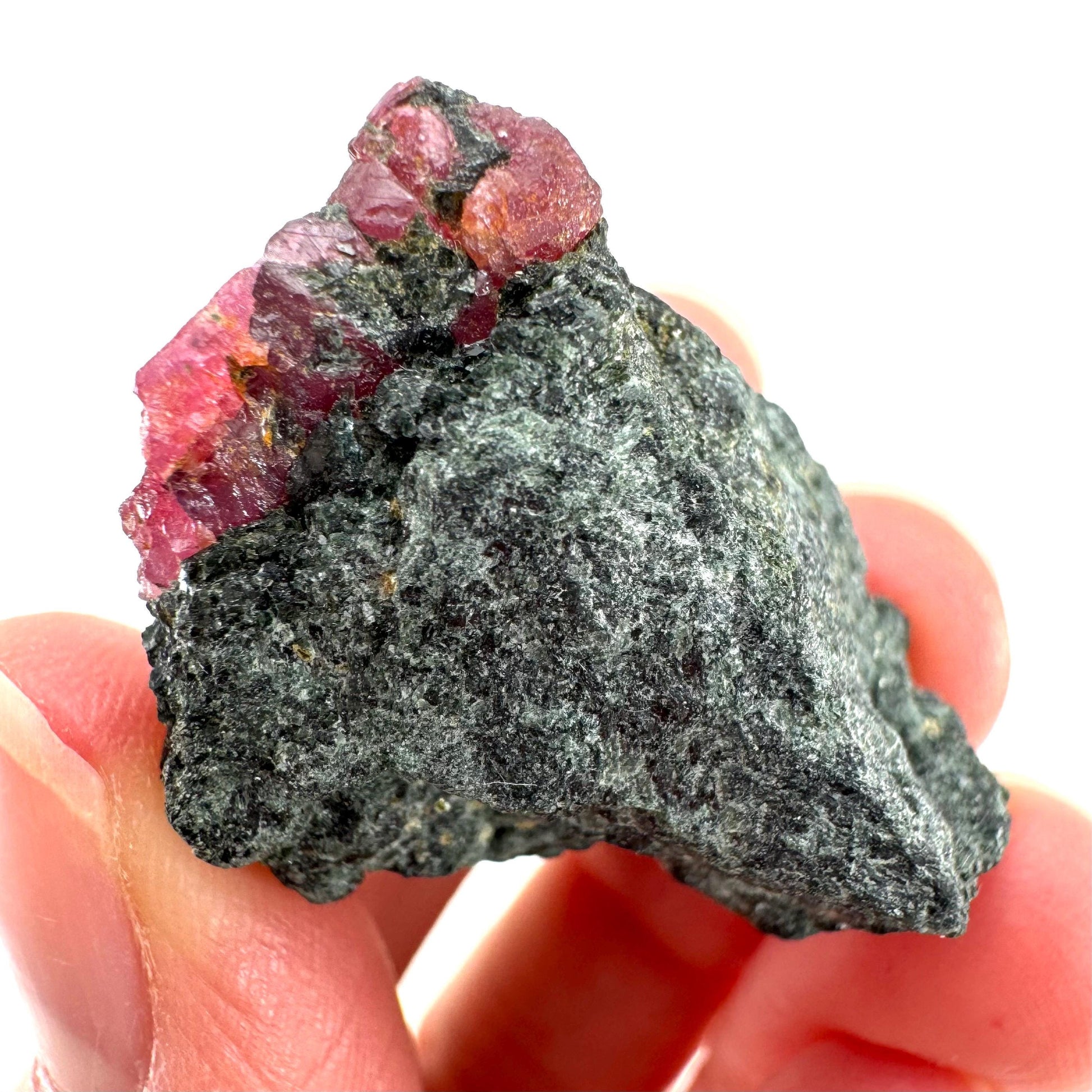 Natural Ruby on Matrix (Tanzania) | red ruby, authentic ruby, corundum var. ruby, mineral specimen