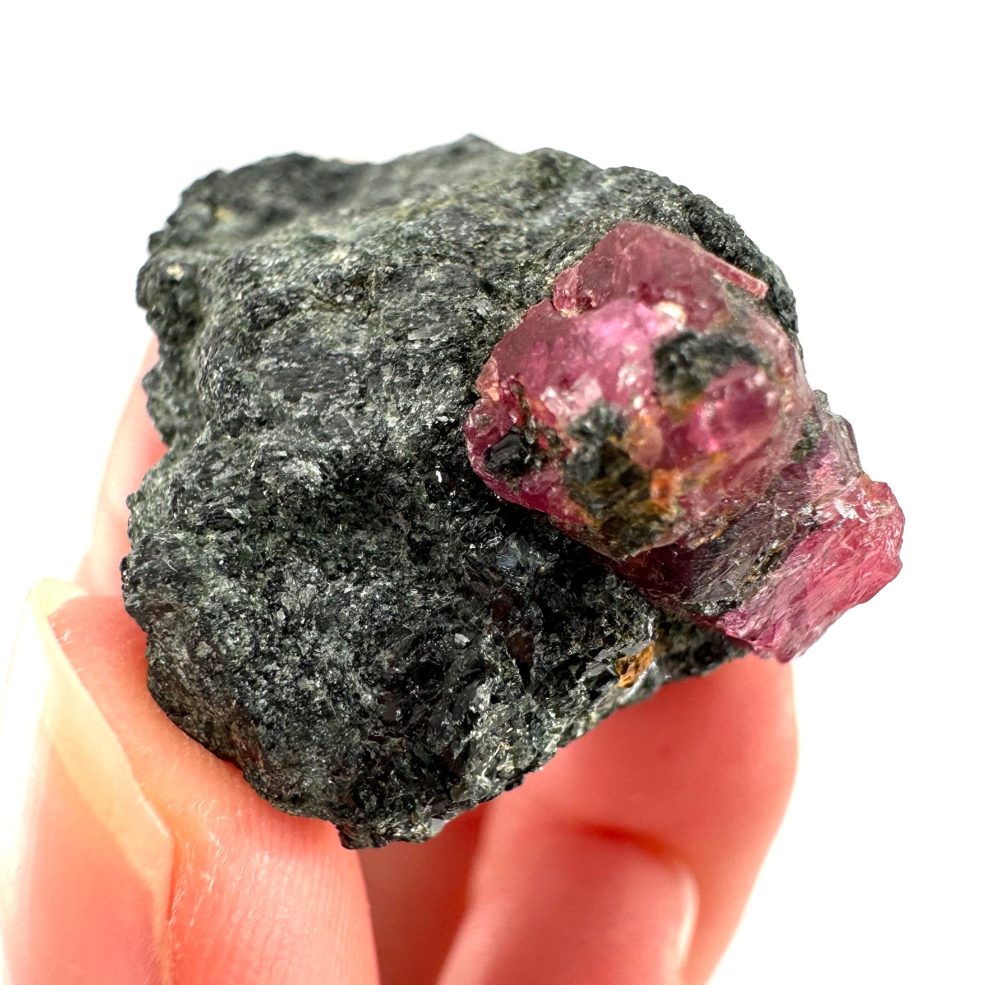 Natural Ruby on Matrix (Tanzania) | red ruby, authentic ruby, corundum var. ruby, mineral specimen