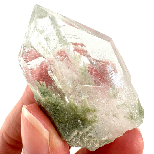 Chlorite Quartz (Pakistan) | green phantom quartz crystal, green chlorite quartz, mineral specimen
