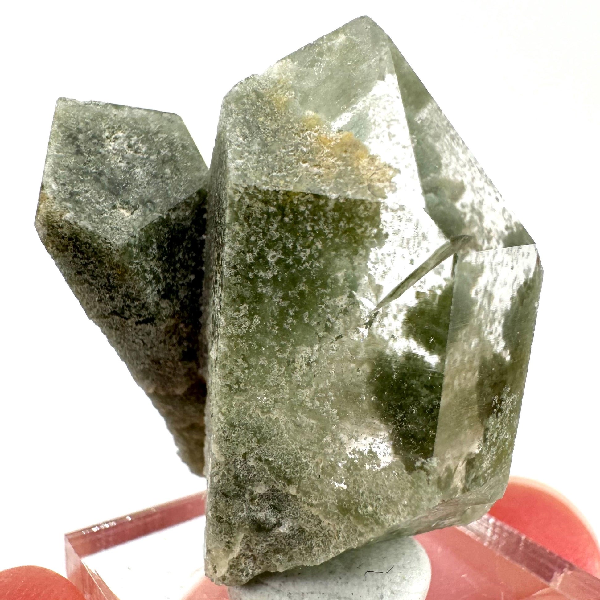 Chlorite Quartz (Pakistan) | green phantom quartz crystal, green chlorite quartz, mineral specimen