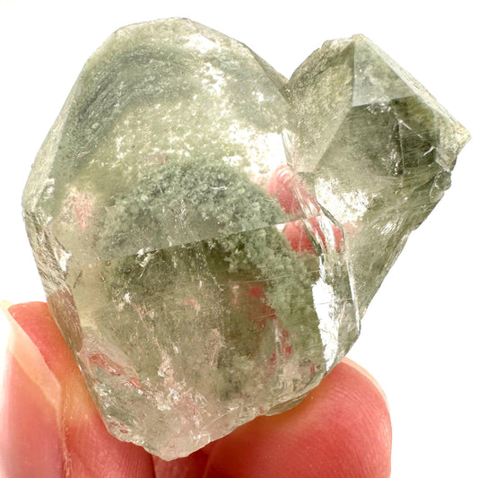 Chlorite Quartz (Pakistan) | green phantom quartz crystal, green chlorite quartz, mineral specimen