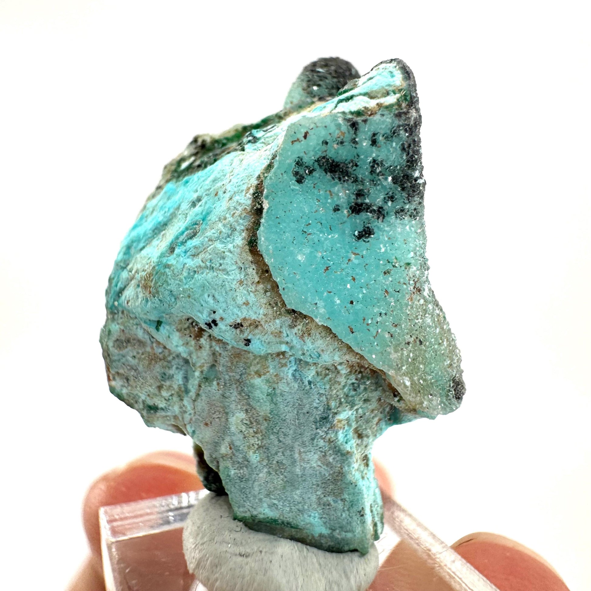 Chrysocolla Pseudomorph after Azurite (DR Congo) | blue chrysocolla crystal, mineral specimen