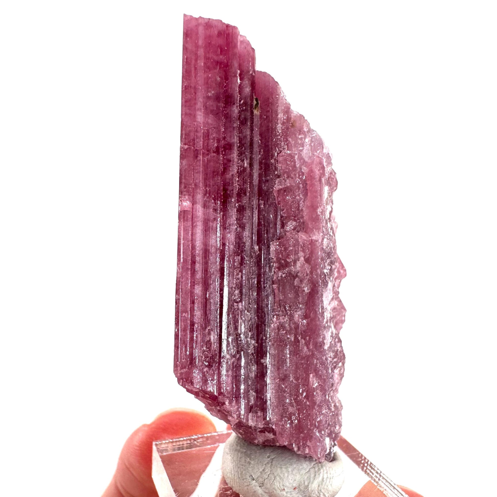 Rossmanite (Tanco Mine, Canada) | pink tourmaline crystal, rare minerals