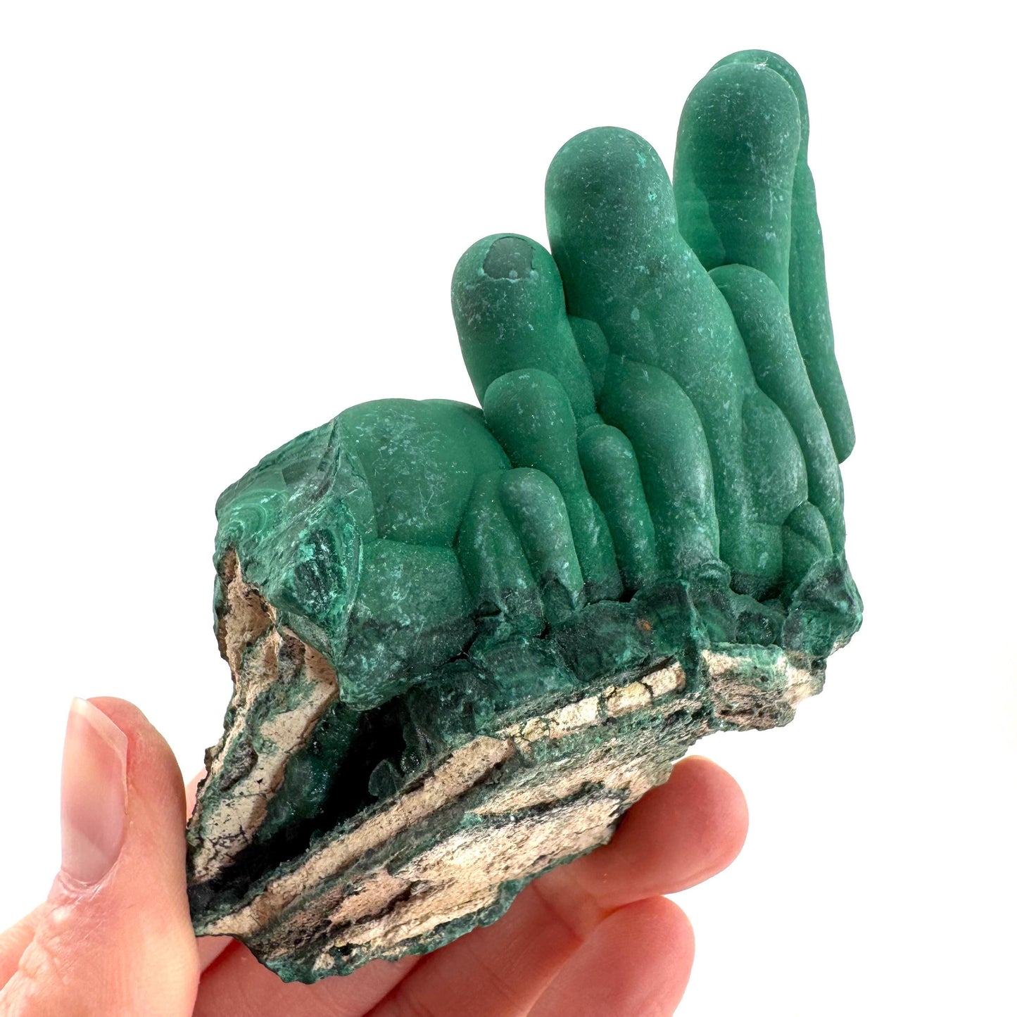 Malachite Stalactite (DR Congo) | natural malachite crystal, mineral specimen