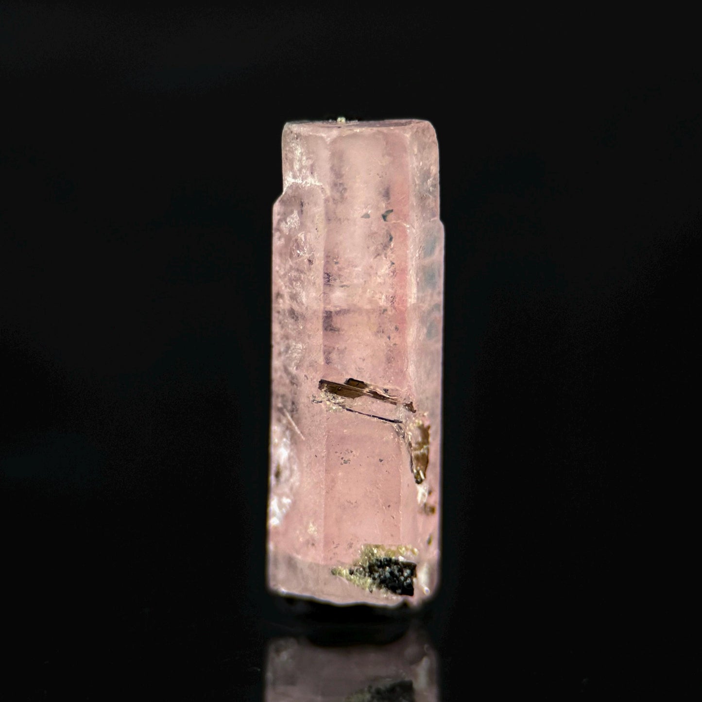 Pink Fluorapatite (Pakistan) | natural pink fluorapatite crystal, rare mineral specimen