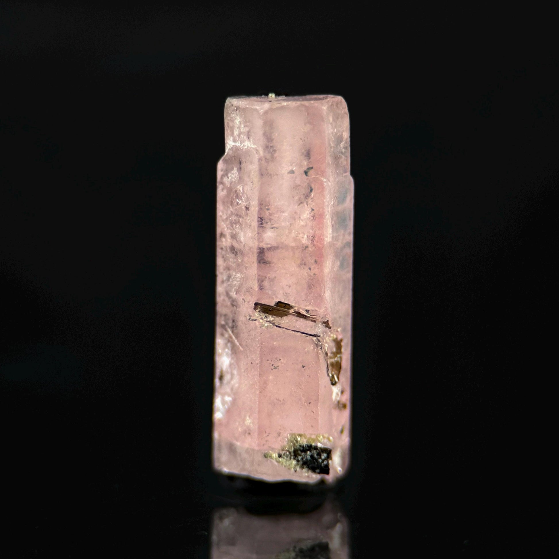 Pink Fluorapatite (Pakistan) | natural pink fluorapatite crystal, rare mineral specimen