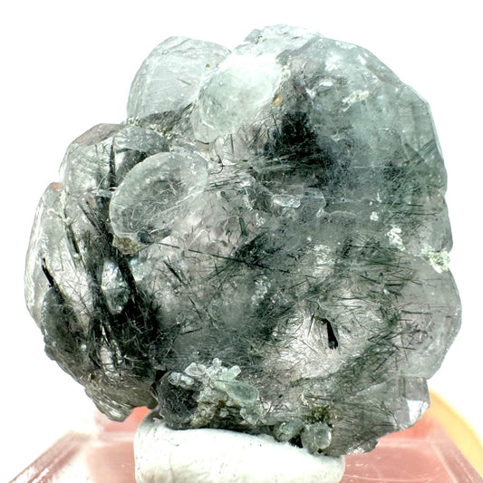 Fluorapatite with Actinolite Inclusions (Pakistan) | terminated apatite crystal, mineral specimen, rare crystals