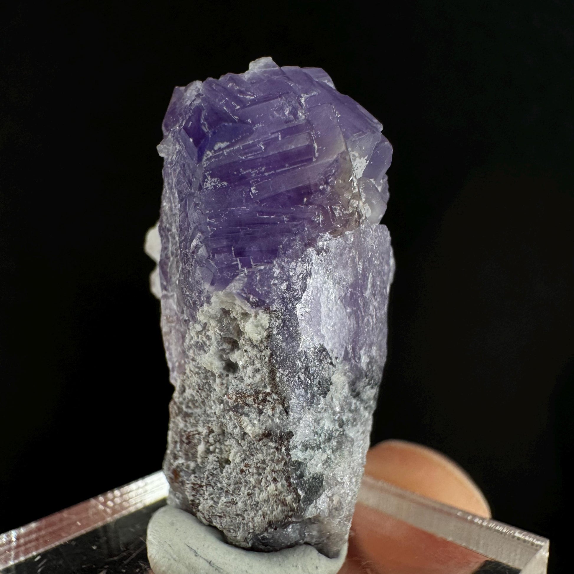 Purple Fluorapatite (Afghanistan) | fluorapatite crystal, natural purple apatite, mineral specimen