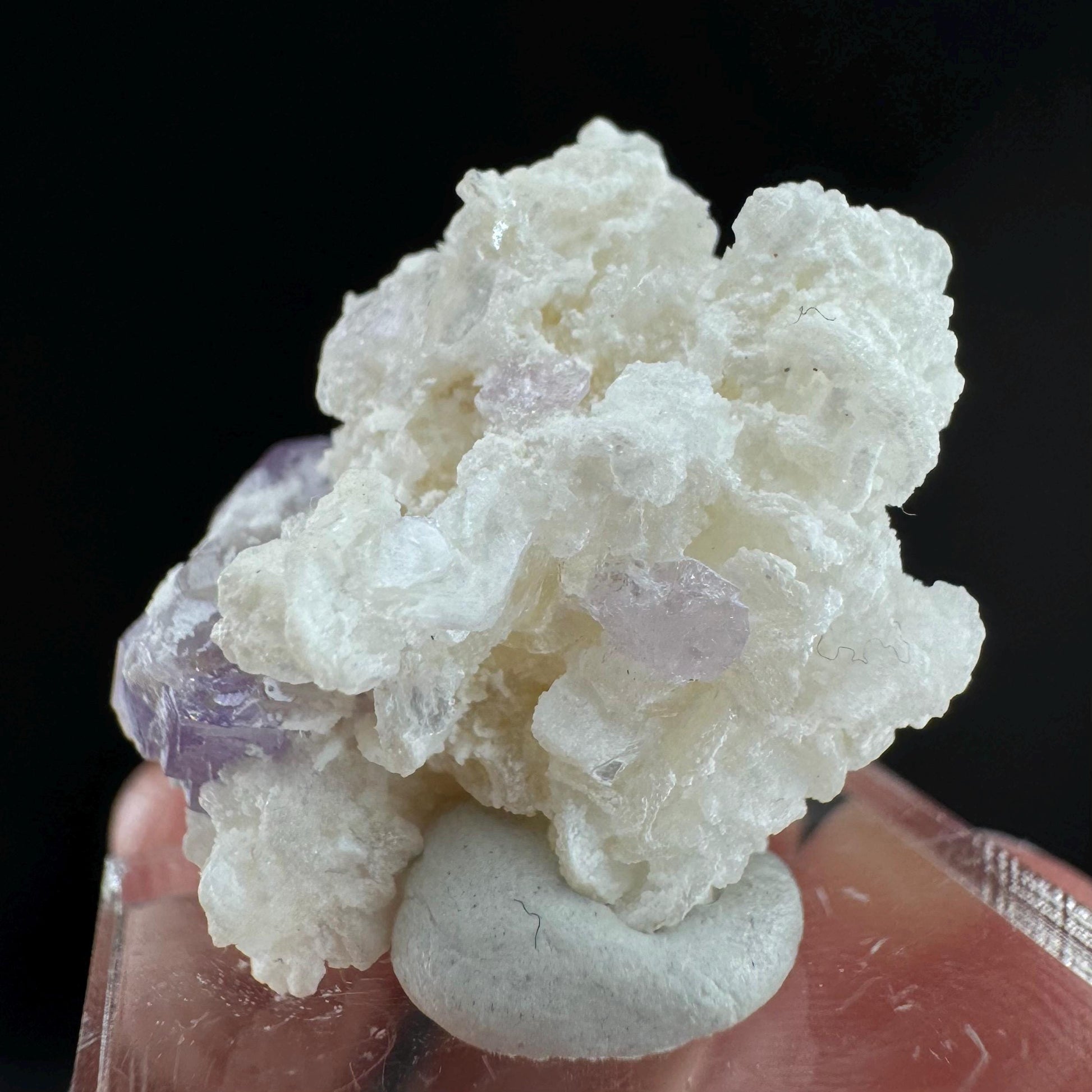 Purple Fluorapatite w/ Albite (Afghanistan) | fluorapatite crystal, natural purple apatite, mineral specimen