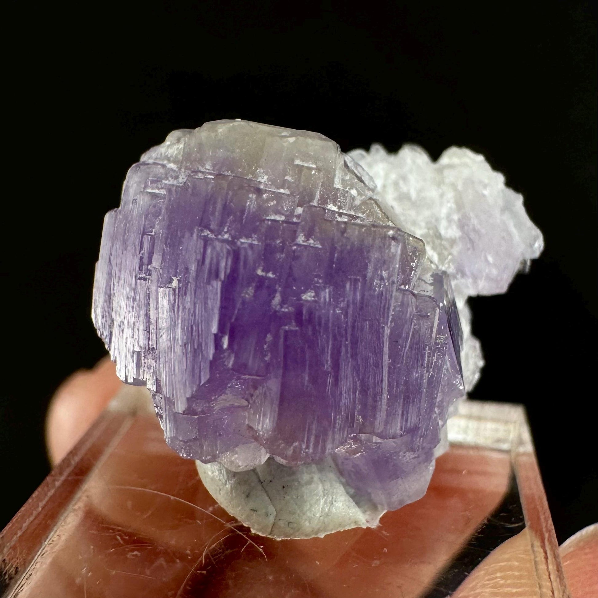 Purple Fluorapatite (Afghanistan) | fluorapatite crystal, natural purple apatite, mineral specimen