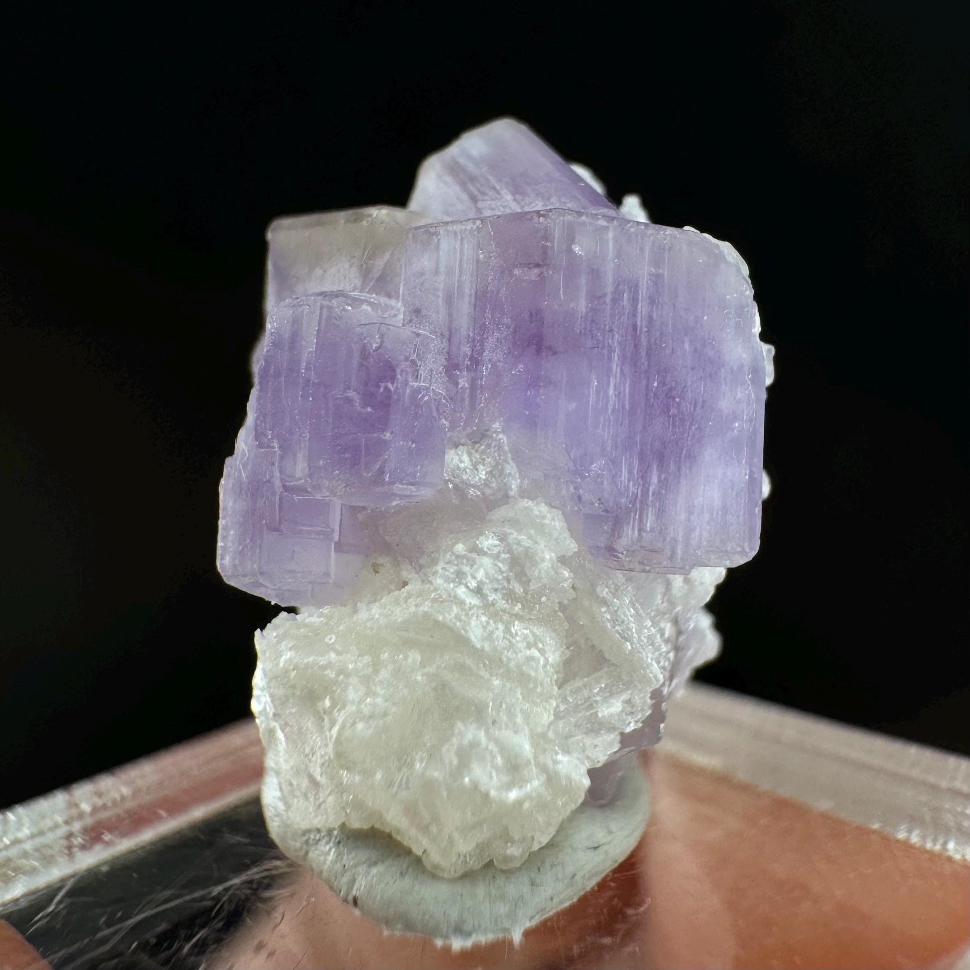 Purple Fluorapatite w/ Albite (Afghanistan) | fluorapatite crystal, natural purple apatite, mineral specimen