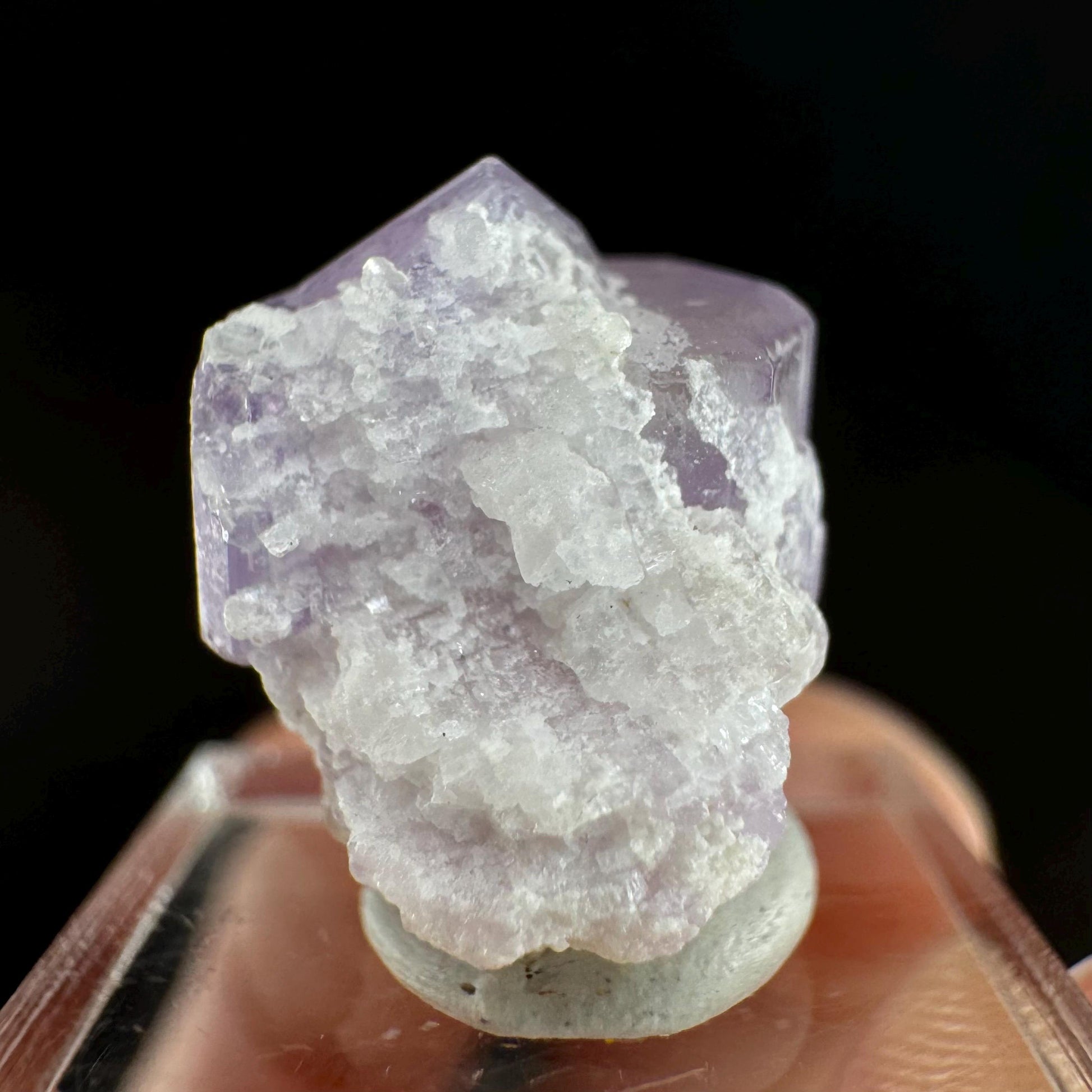 Purple Fluorapatite w/ Albite (Afghanistan) | fluorapatite crystal, natural purple apatite, mineral specimen