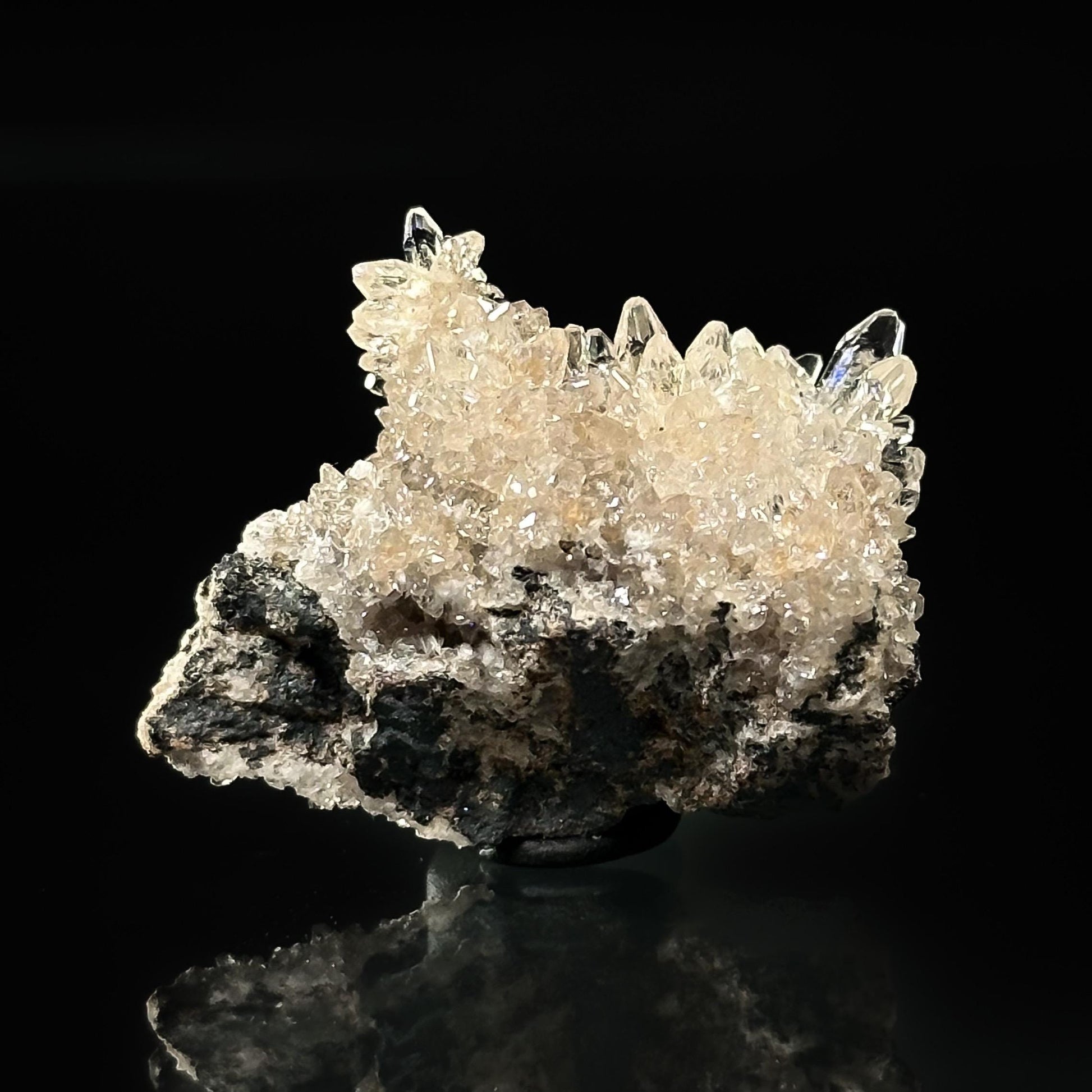Oyelite on Calcite (South Africa) | calcite crystal, mineral specimen