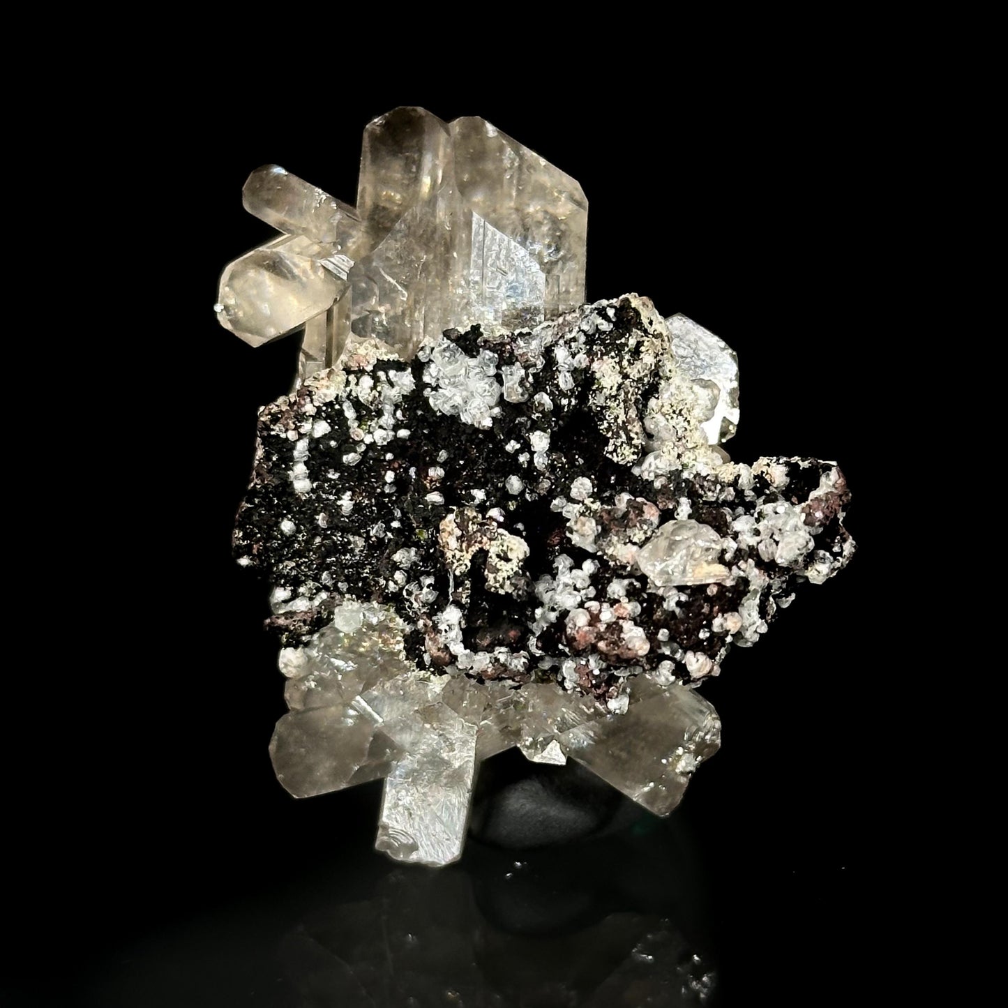Cerussite (Tsumeb, Namibia) | snowflake cerussite crystal, mineral specimen