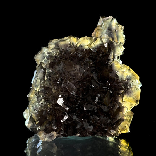 Okorusu Fluorite (Namibia) | “Honey Pocket” fluorite cluster, yellow fluorite crystal, mineral specimen