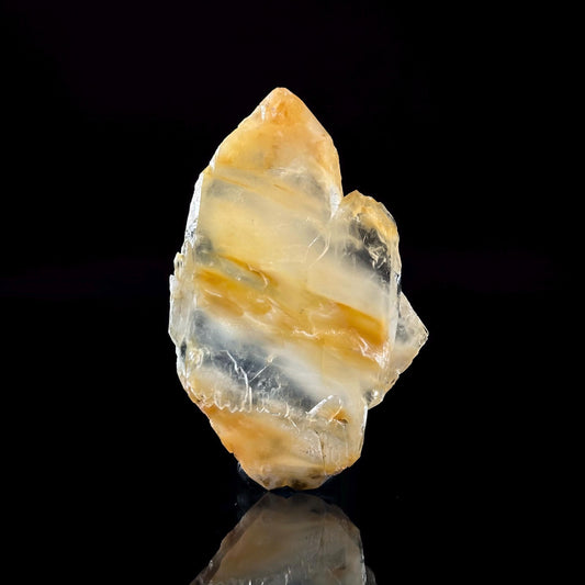 Yellow Bone Quartz (Pakistan) | yellow quartz crystal point, mango quartz, mineral specimen