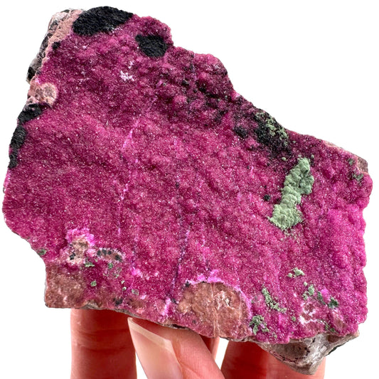 Cobaltoan Calcite w/ Kolwezite & Heterogenite (DR Congo) | cobalto calcite crystal, mineral specimen