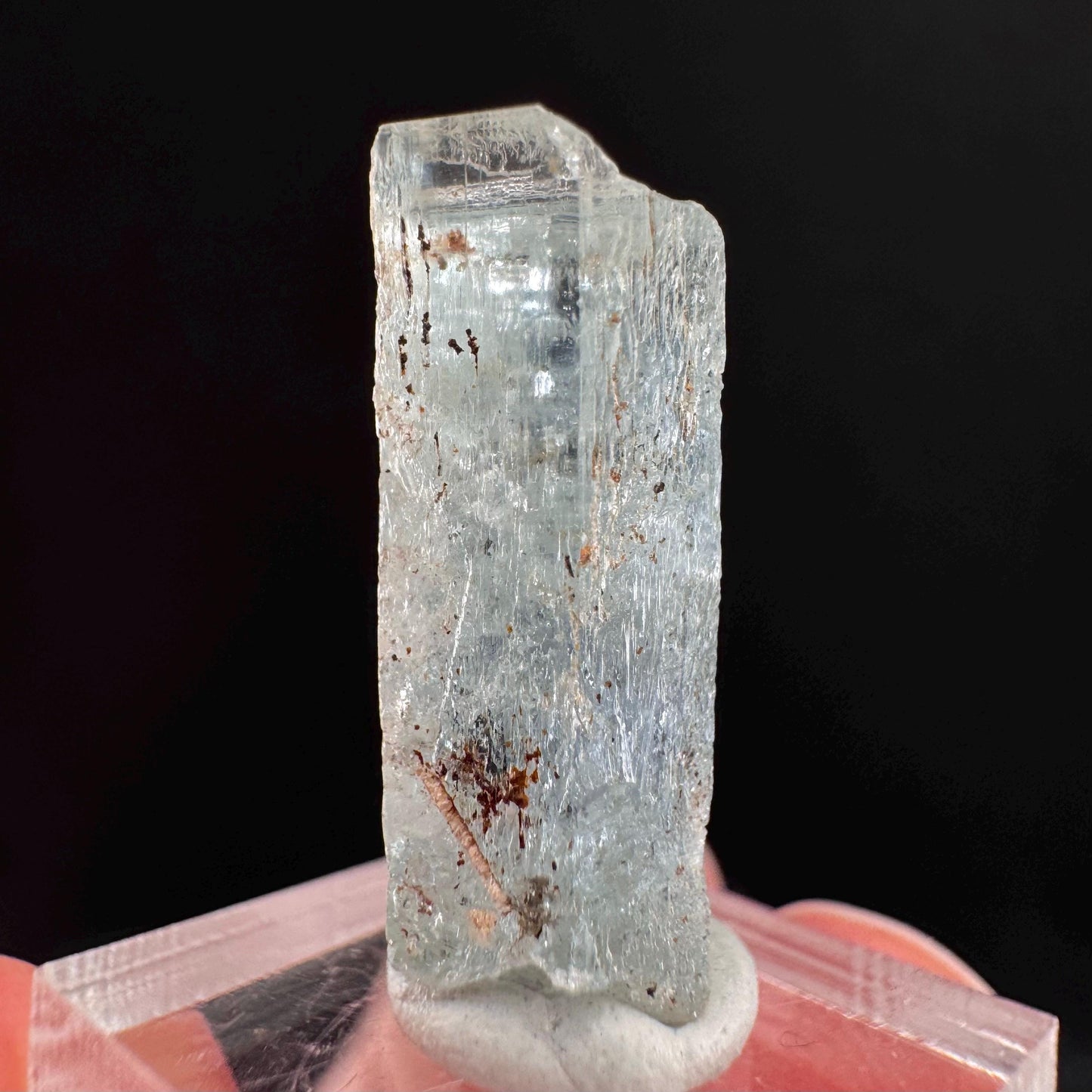 Beryl var. Aquamarine (Namibia) | natural aquamarine crystal, mineral specimen